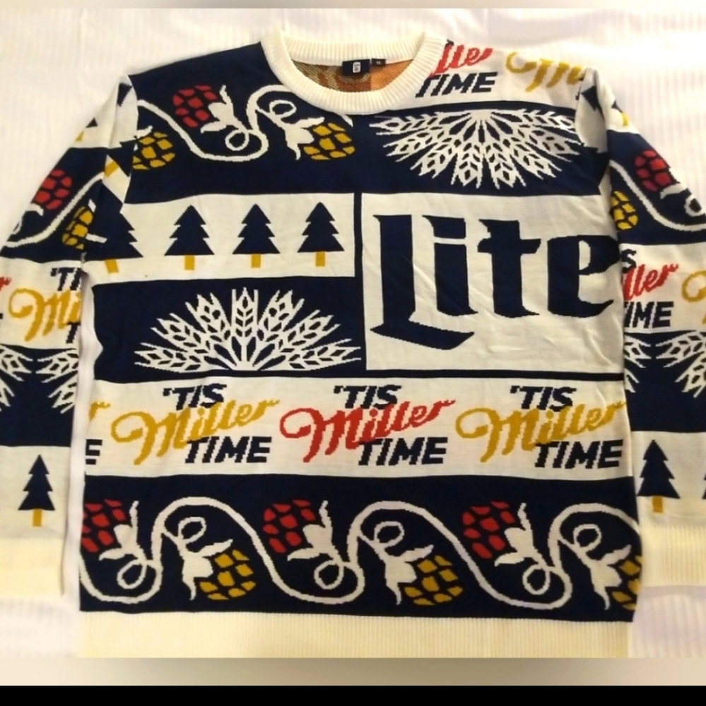 Miller light Christmas sweaters